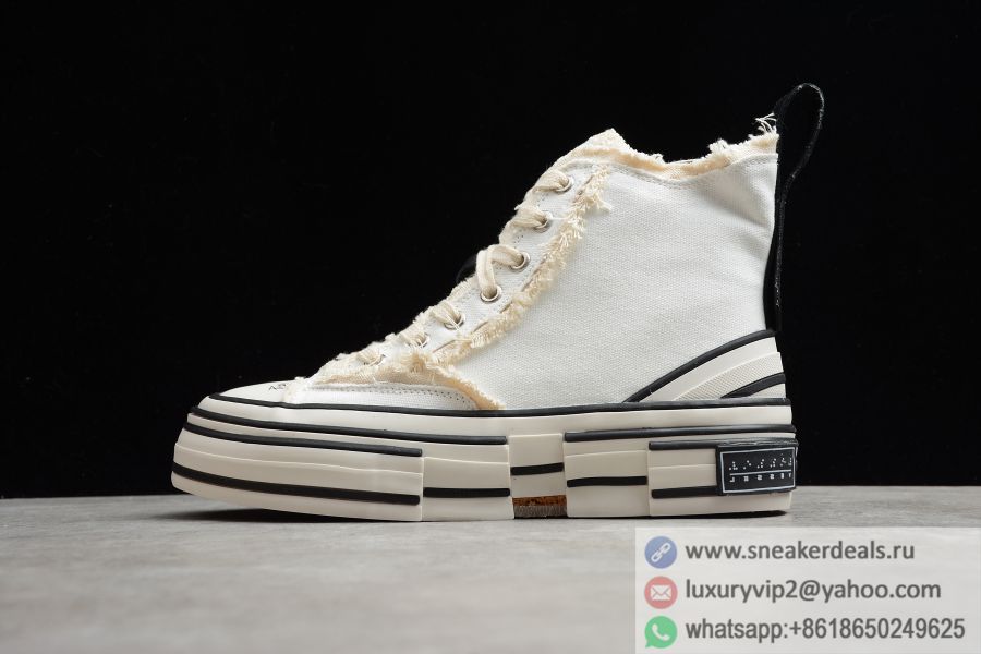 xVESSEL-001 G.O.P. CLASSIC WHITE Black HIGH Unisex Shoes